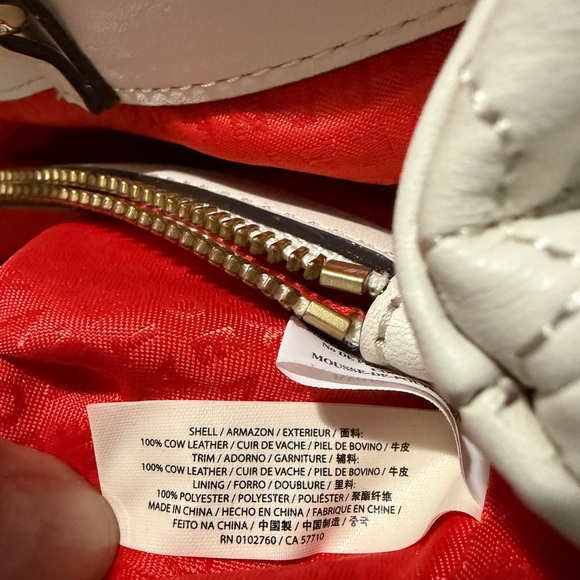 Kate Spade light Cream Quilted Tote Bag - Picture 15 of 16